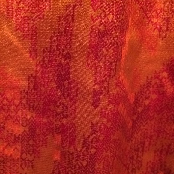 Orange silky wrap skirt! - Picture 2 of 4